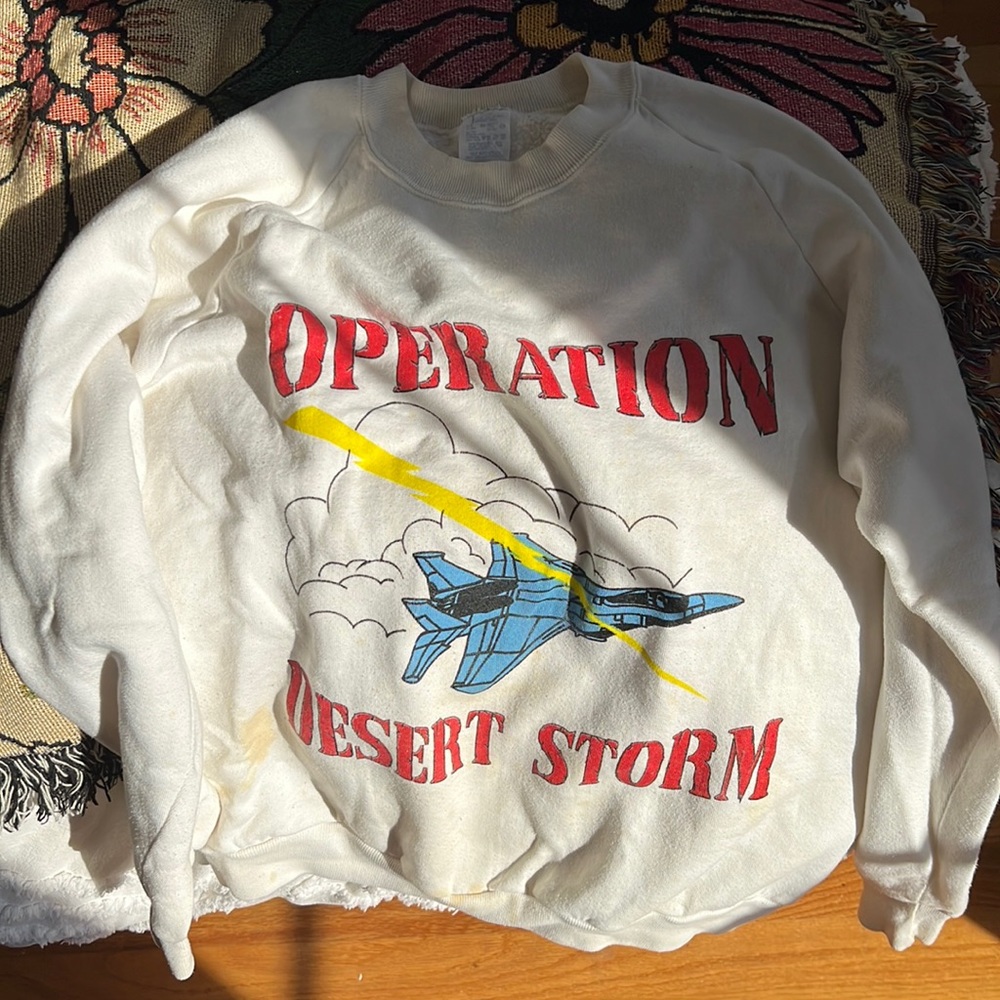 Vintage Operation Desert Storm Sweatshirt Size Large